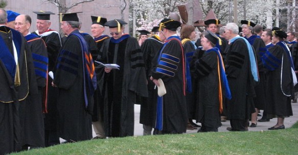Academic doctors prior to graduation at Brigham Young University, Utah, United States