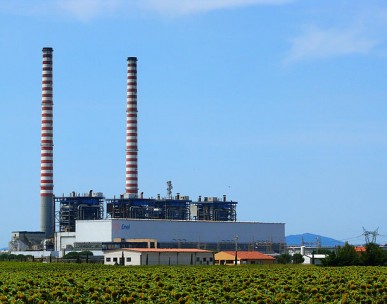 ENEL industrial plant in Piombino, Italy