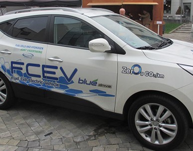 The hydrogen powered vehicle