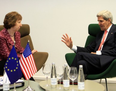 Catherine Ashton and John Kerry