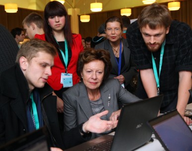 Neelie Kroes at LitExpo, ICT 2013 in Lithuania