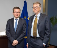 European Commissioner meets with Bill Gates in Brussels