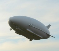 Airlander 10 during its first successful test flight