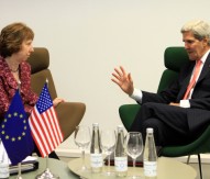 Catherine Ashton and John Kerry