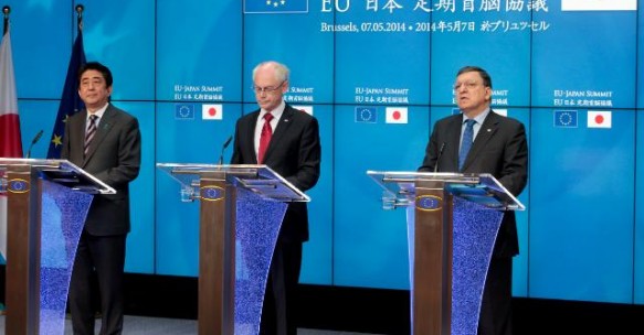 EU-Japan summit held today